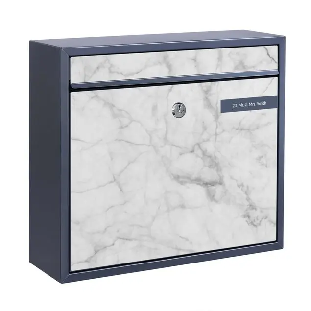 Bianco Carrara Briefkasten mit eigenem Text Top-Angebot