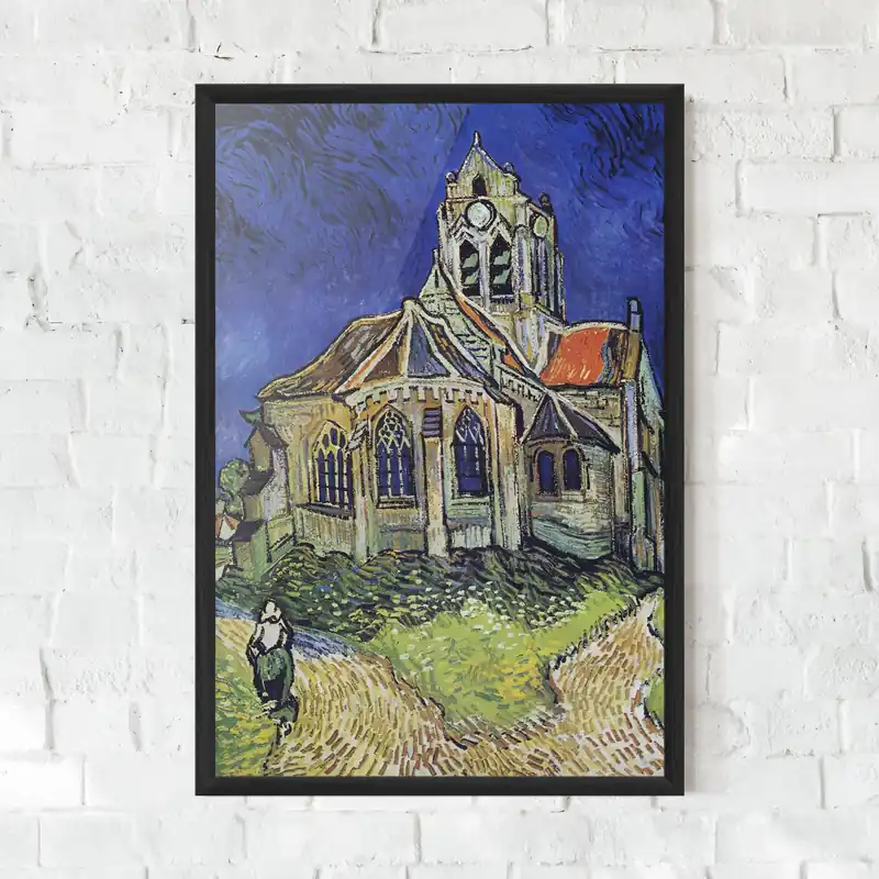 Solange Der Vorrat Reicht Gerahmte Poster The Church At Auvers