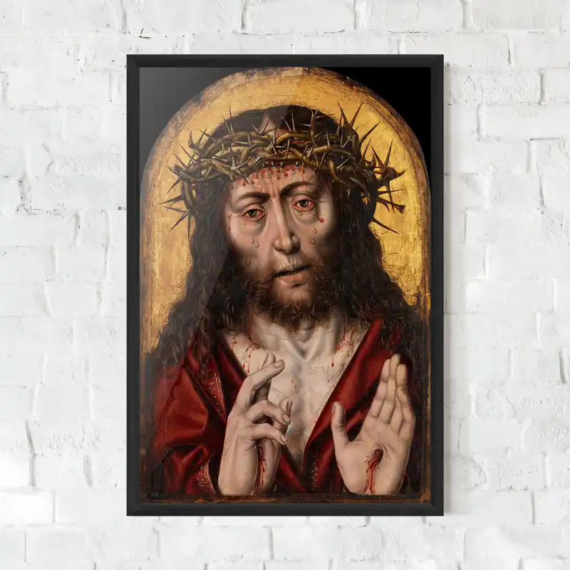 Gerahmte Poster Blood Hand Jesus Abverkauf