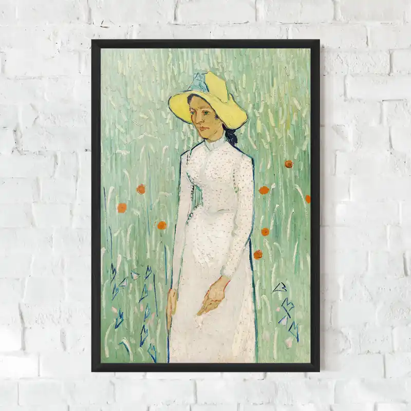 Gerahmte Poster Girl In White Must-Have