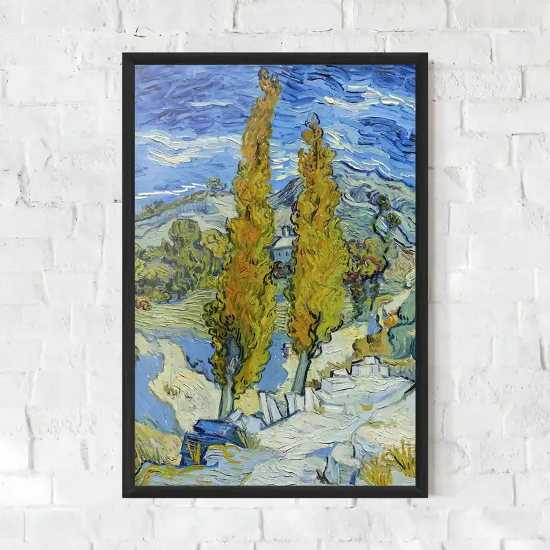 Gerahmte Poster Poplars At Saint Remy Sale