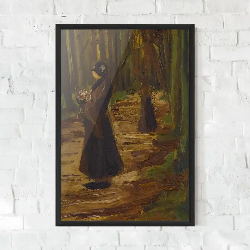 Gerahmte Poster Women In Wood Abverkauf