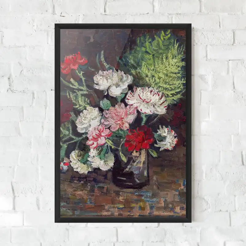 Nur Heute Gerahmte Poster Vase With Carnations