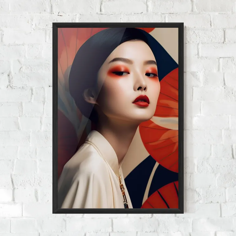 Gerahmte Poster Asiatic Red Lips Jetzt Bestellen