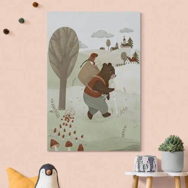 Anna Lunak Illustration -Mascha und der Bär Markenprodukt