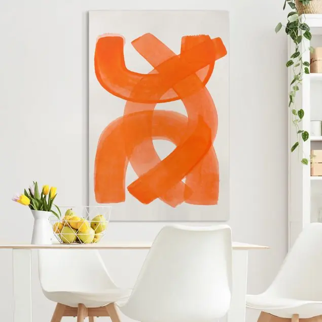 Orange Pinselstriche Preiswert
