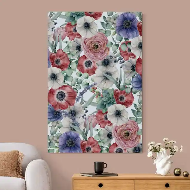 Buntes Mohnblumen Aquarell Bestseller