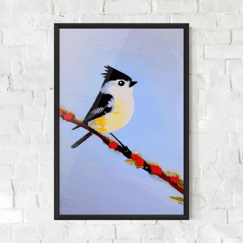 Bestseller Gerahmte Poster Bird Painting