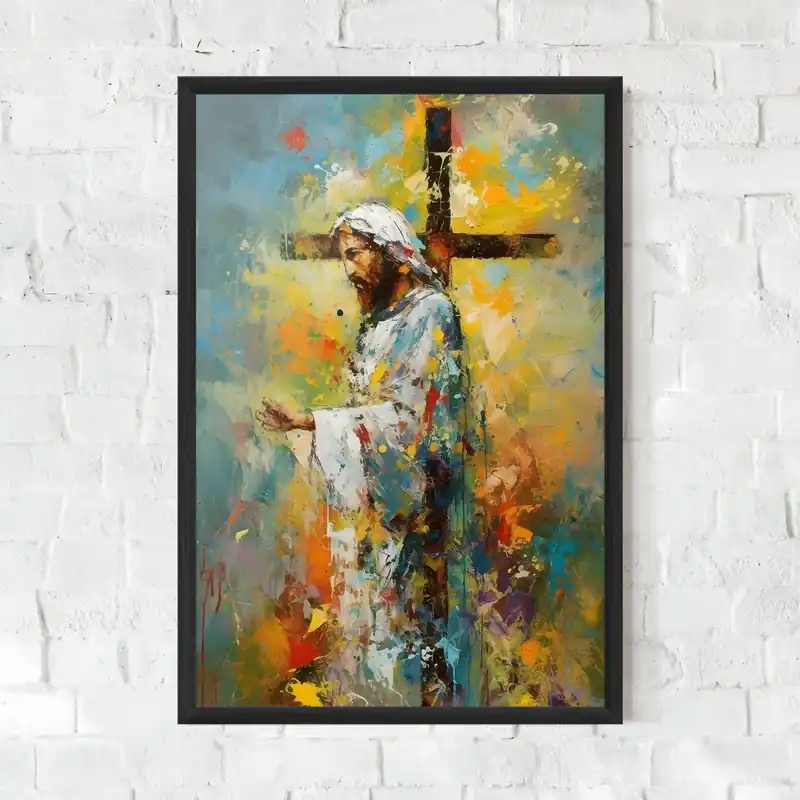 Begrenztes Angebot Gerahmte Poster Christ Art Painting