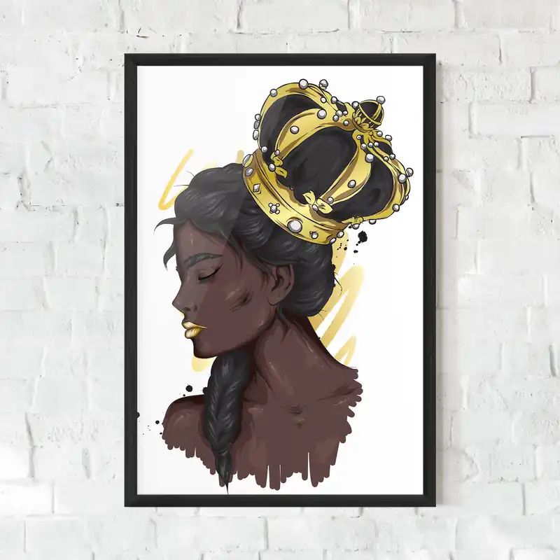 Gerahmte Poster Big Gold Crown Top-Seller
