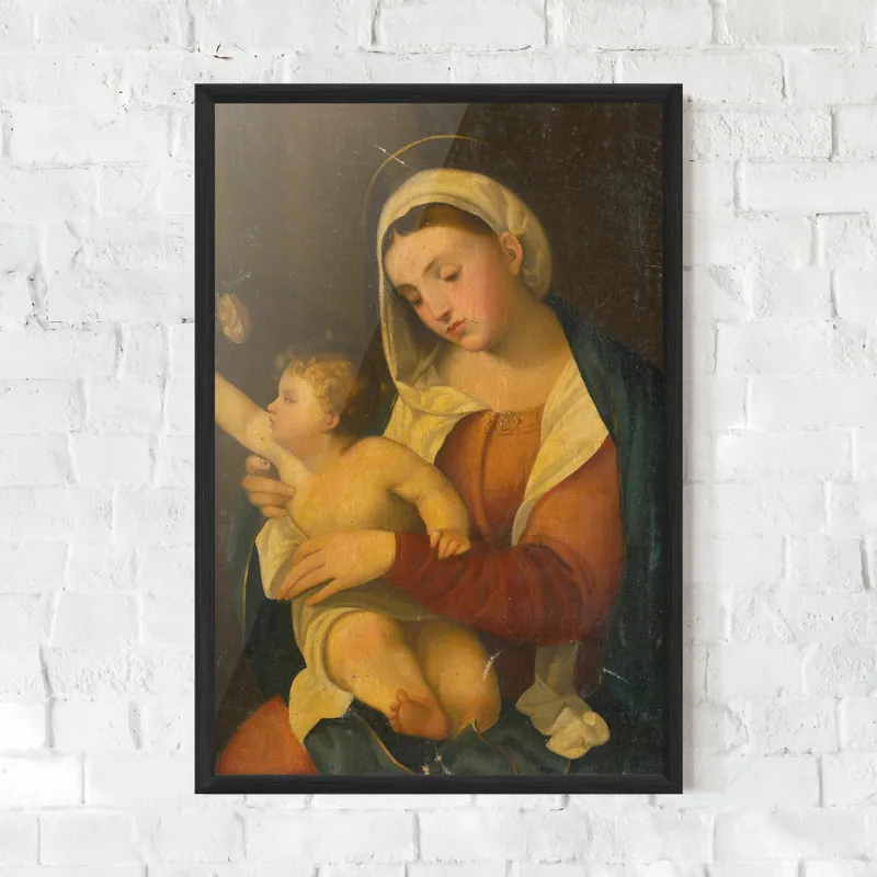 Geprüft Gerahmte Poster Yellow Light Baby