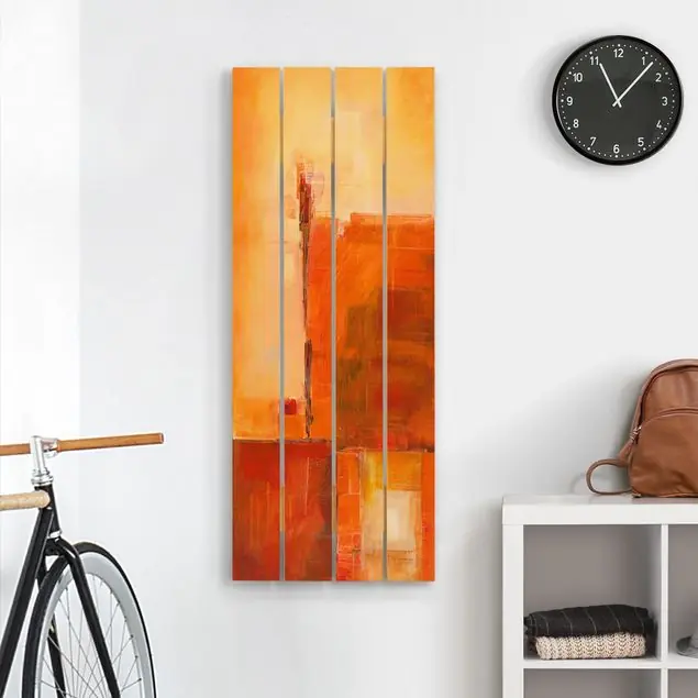 Abstrakt Orange Braun Gratis Versand