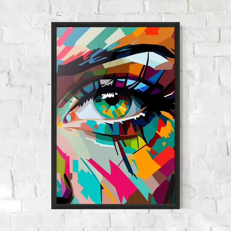 Super-Preis Gerahmte Poster Colorful Eye