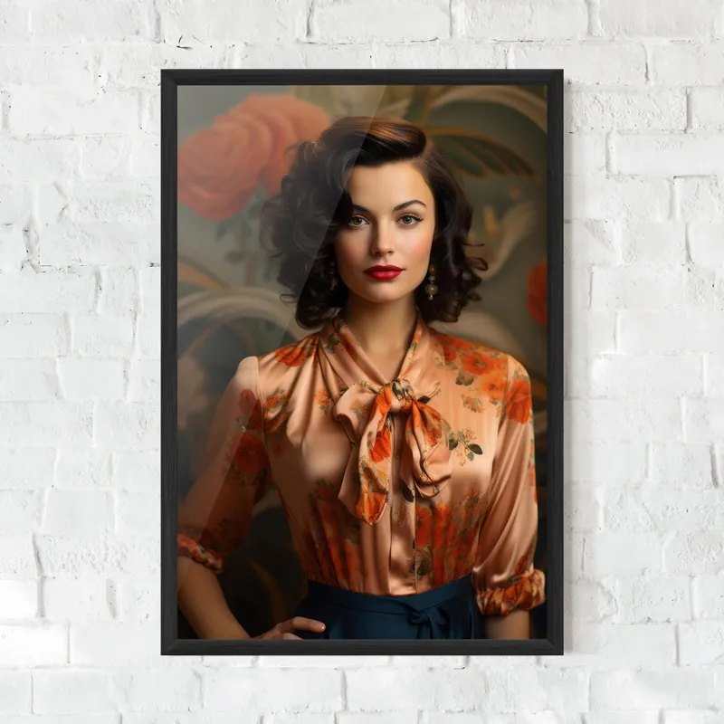 Gerahmte Poster Pink Orange Blouse Angebot
