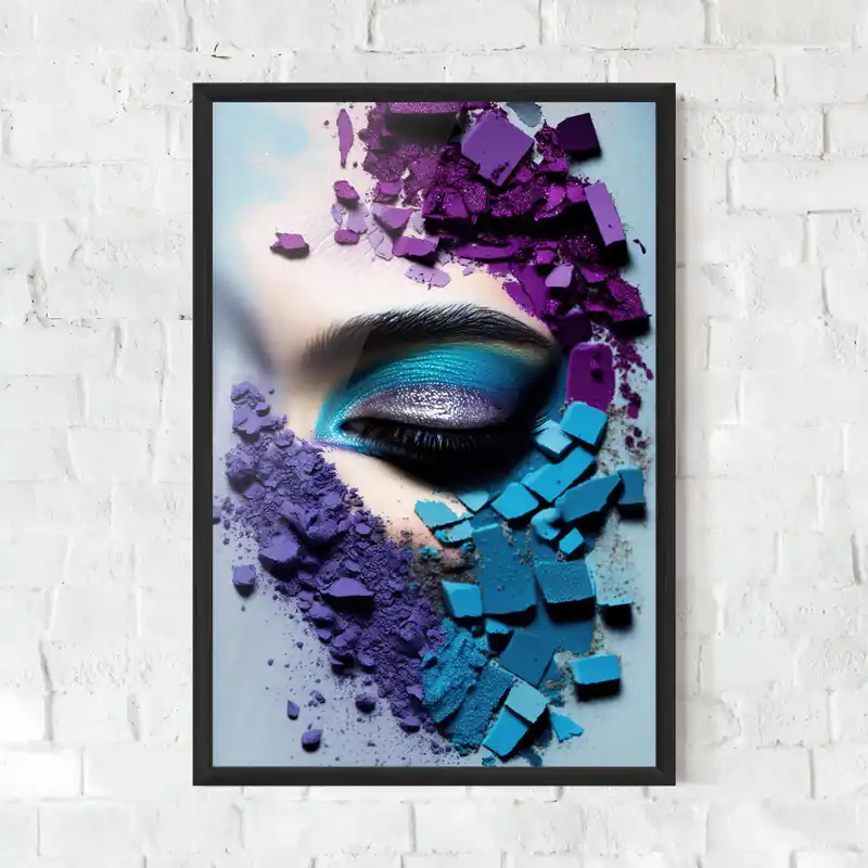 Heißes Angebot Gerahmte Poster Crushed Neon Palette
