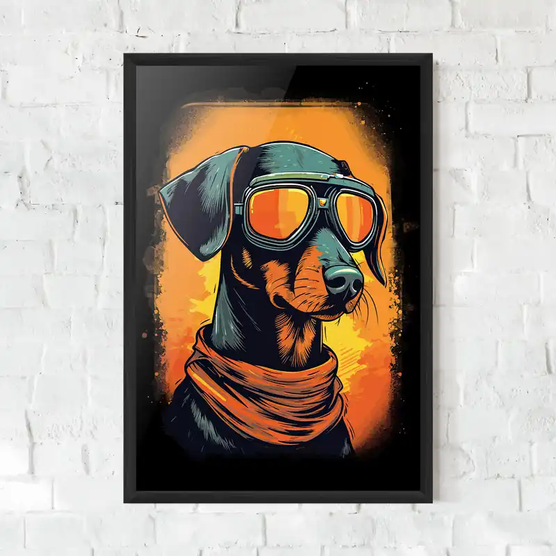 Gerahmte Poster Cool Dog Letzte Chance