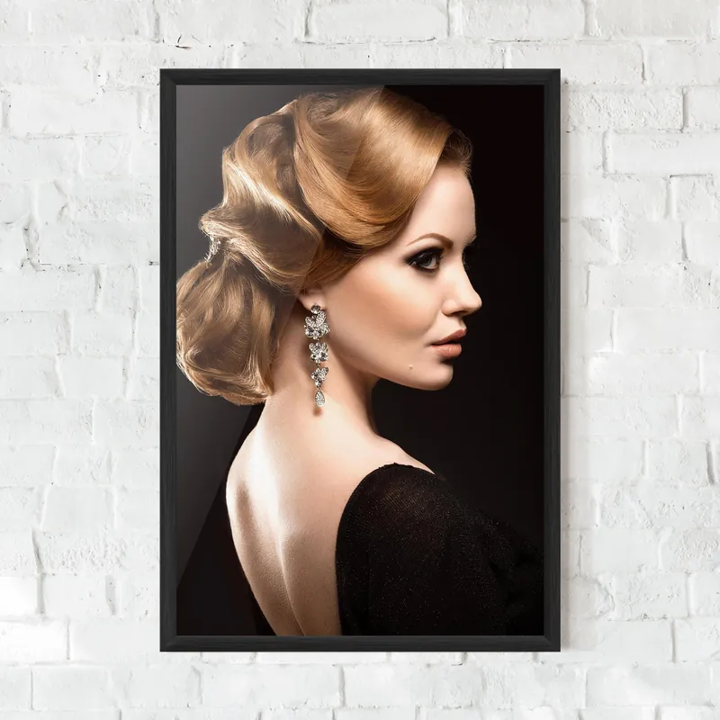 Markenware Gerahmte Poster Elegant Earrings