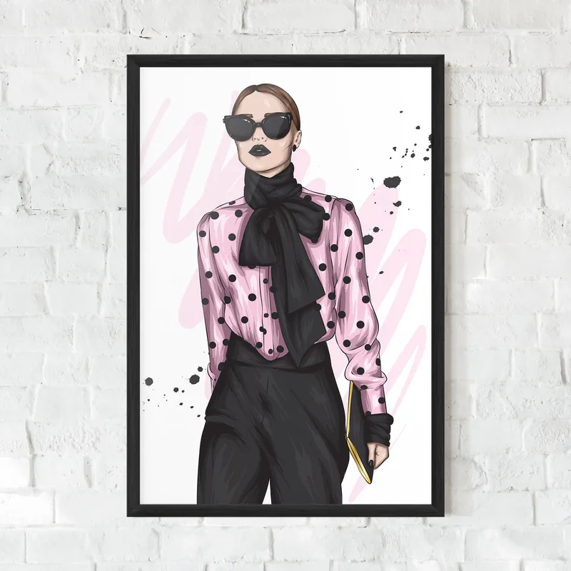 Gerahmte Poster Black Lips Diva Solange Der Vorrat Reicht