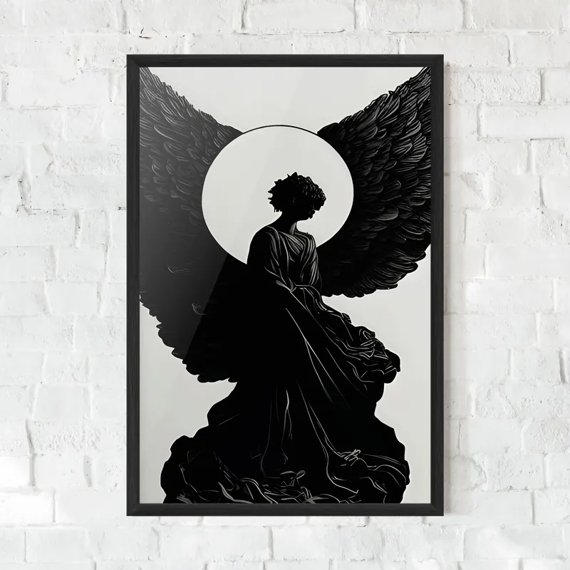 Must-Have Gerahmte Poster Angel Shilouette