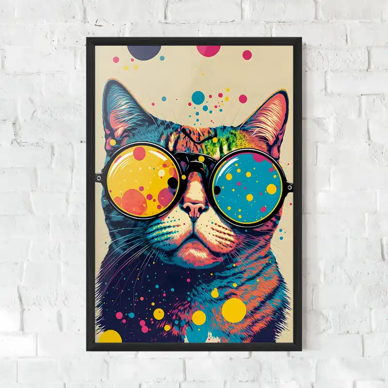 Must-Have Gerahmte Poster Vintage Cat