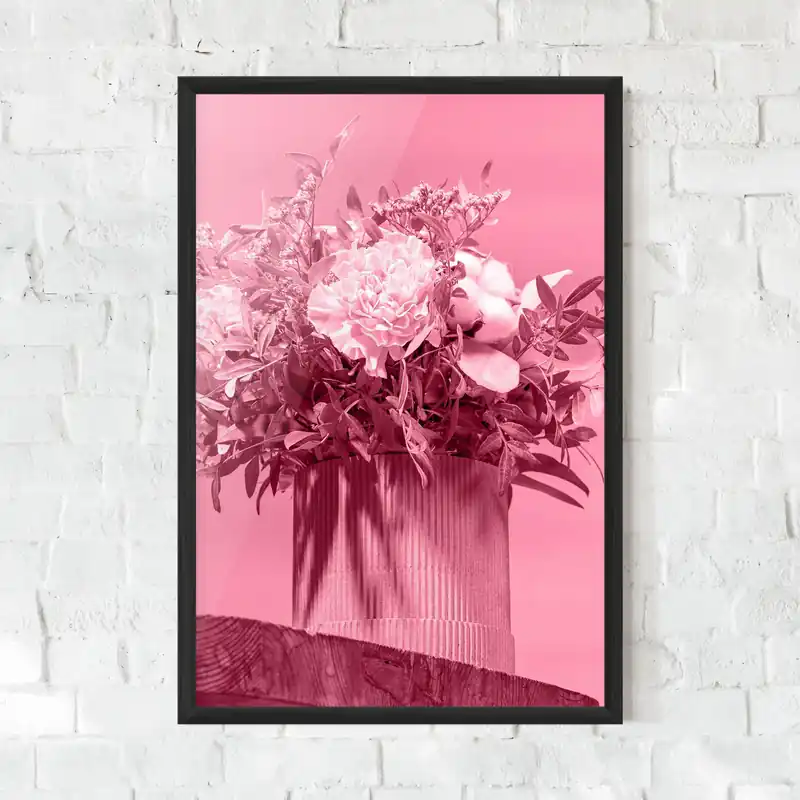 Gerahmte Poster Pink Light Vase Top-Preis