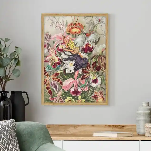 Nymphe mit Orchideen Finale Aktion