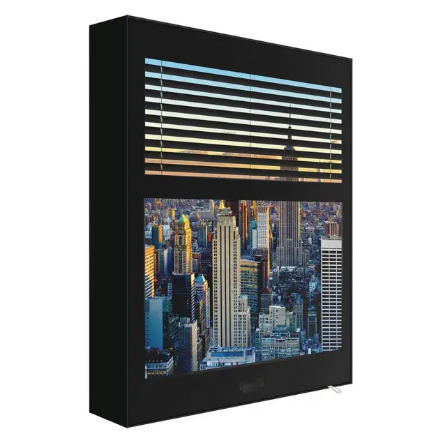 Meistverkauft Fensterausblick Jalousie - Sonnenaufgang New York