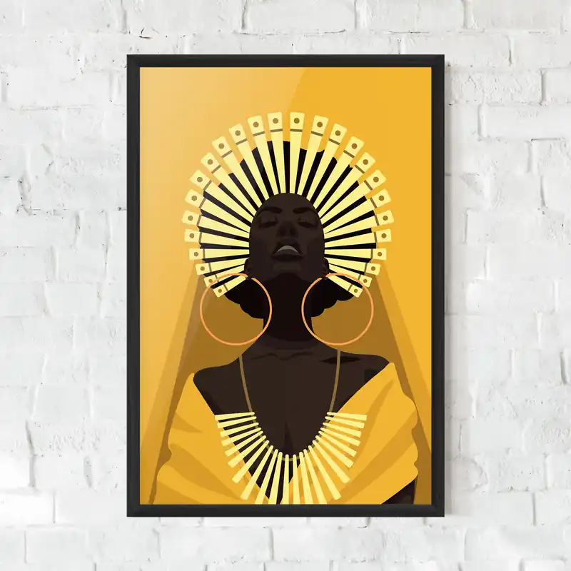 Gerahmte Poster African Pretty Yellow Jetzt Bestellen