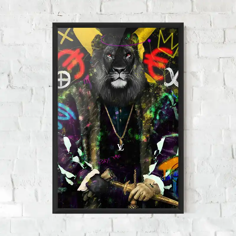 Markenprodukt Gerahmte Poster Don Lion