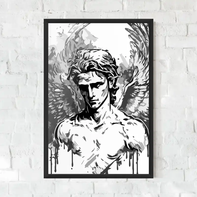 Gerahmte Poster Beautiful Angel Billig