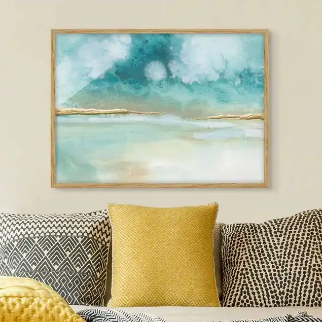 Markenprodukt Smaragd-Wolken und Gold II