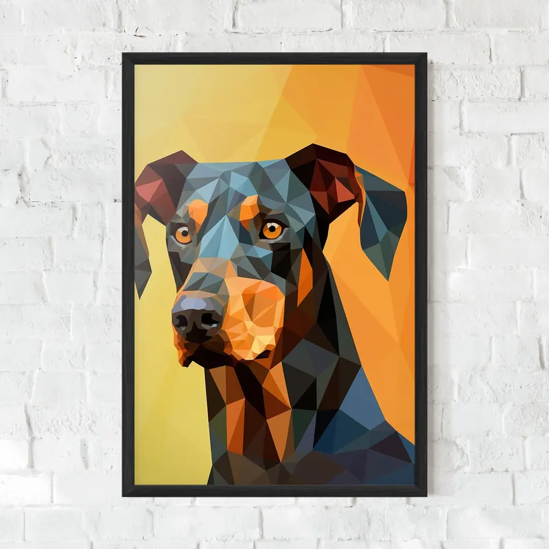 Direkt Vom Hersteller Gerahmte Poster Digital Art Dog