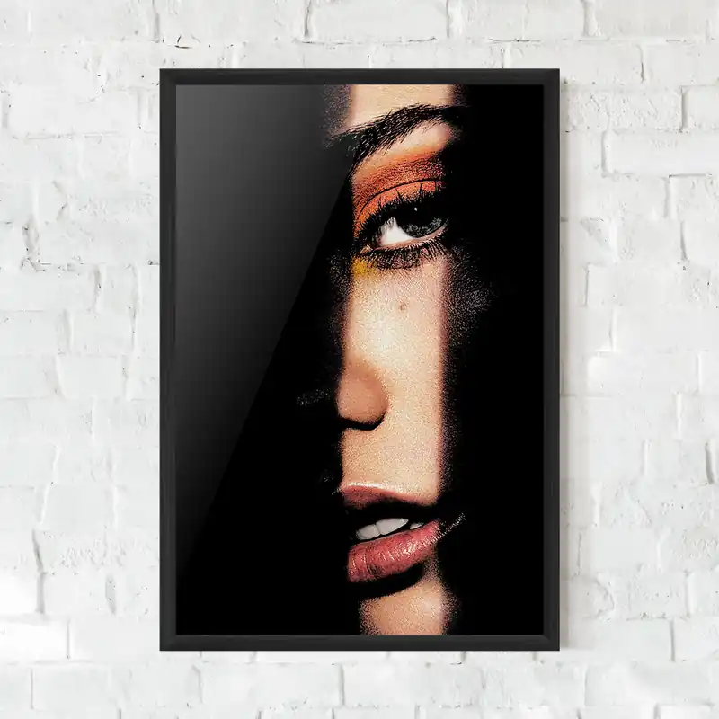 Abverkauf Gerahmte Poster Orange Makeup Eye
