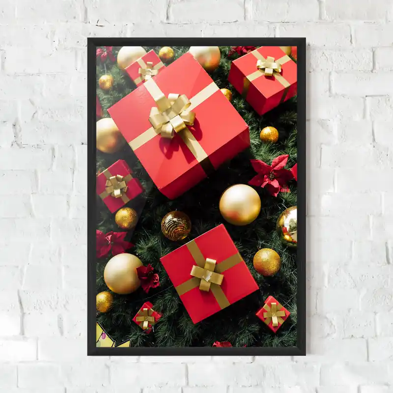 Highlight Gerahmte Poster Pretty Red Gifts