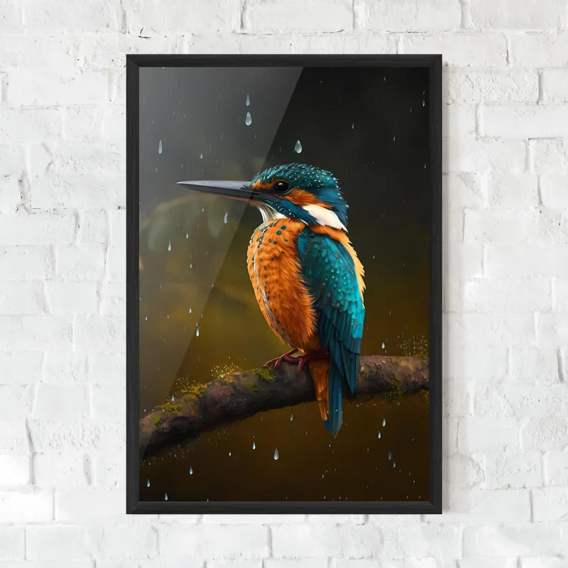 Neu Im Sortiment Gerahmte Poster Rainy Bird