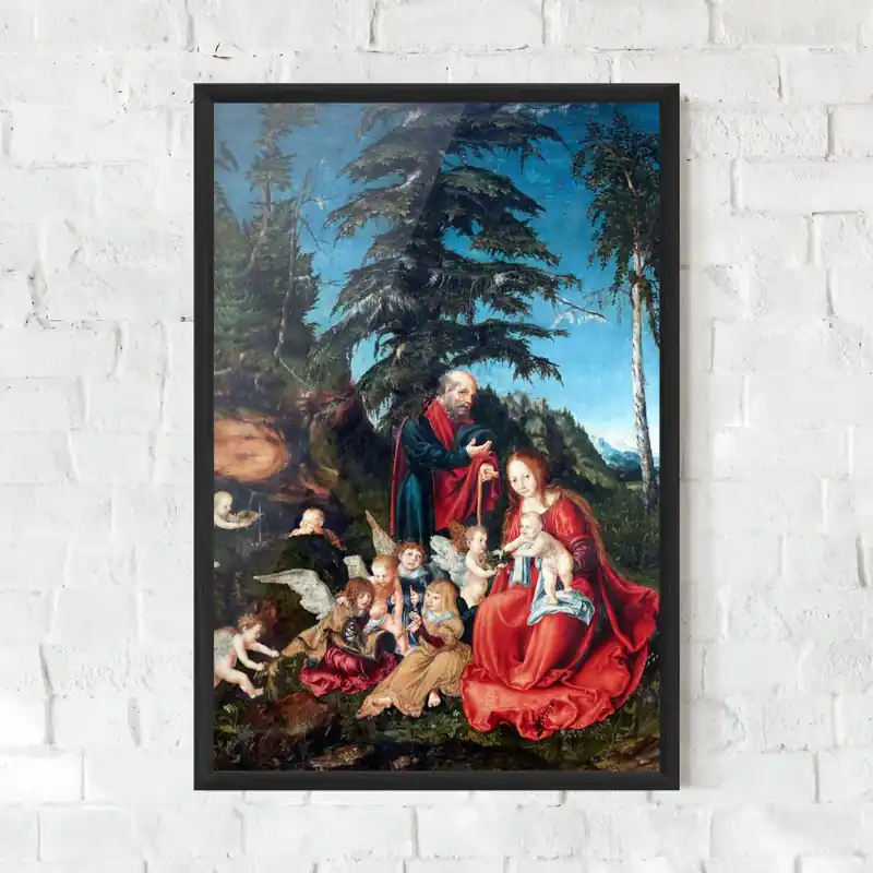 Sale Gerahmte Poster Forest Religious Art