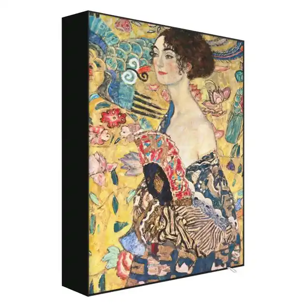 Gustav Klimt - Dame mit Fächer Zertifiziert