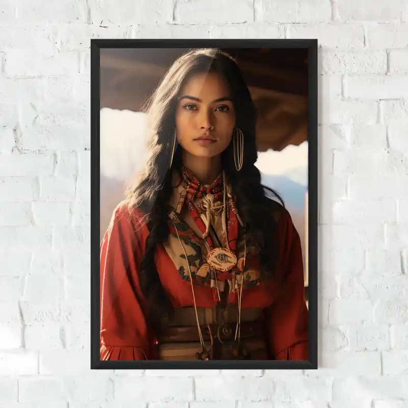Direkt Vom Hersteller Gerahmte Poster Native American Clothing