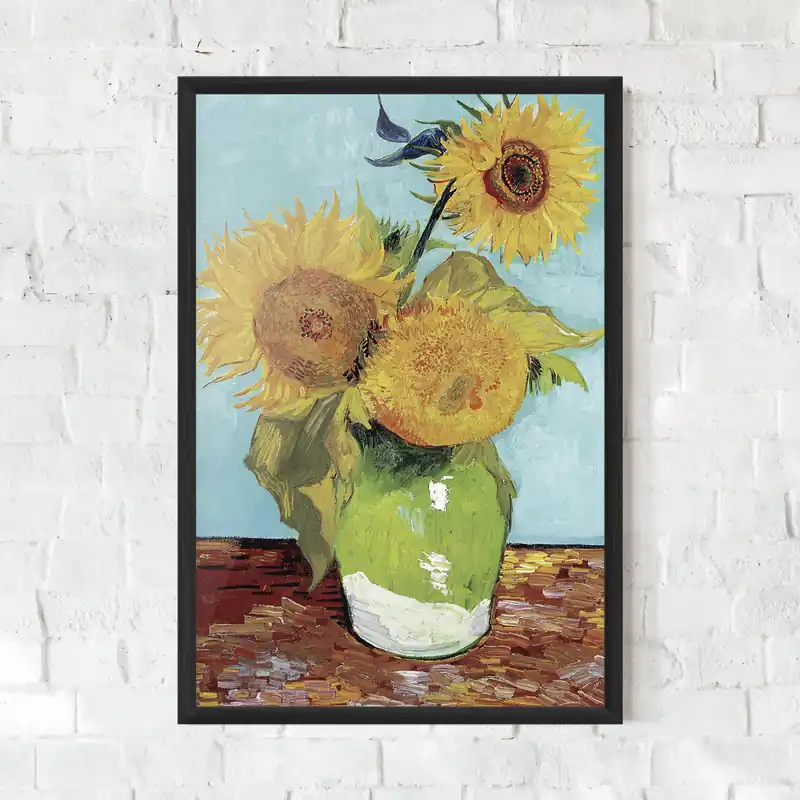 Neu Im Sortiment Gerahmte Poster Three Sunflowers
