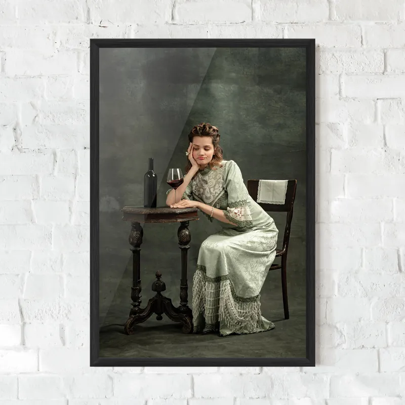 Gerahmte Poster Wine Royal Person Super-Preis