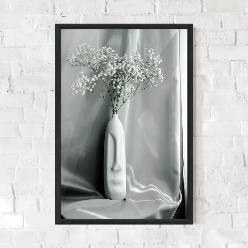 Online Kaufen Gerahmte Poster White Face Vase