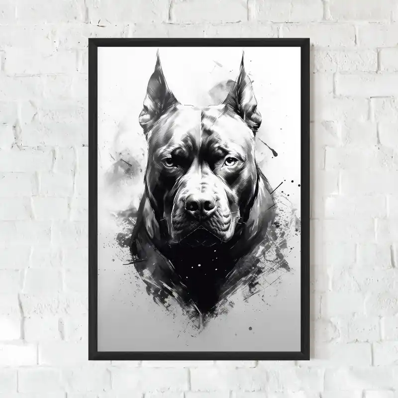Gerahmte Poster Angry Dog Face Ausverkauf