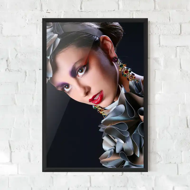 Gerahmte Poster Big Eyes Makeup Neu