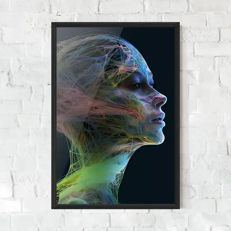 Gerahmte Poster Colorful Essence Girl Sichere Zahlung