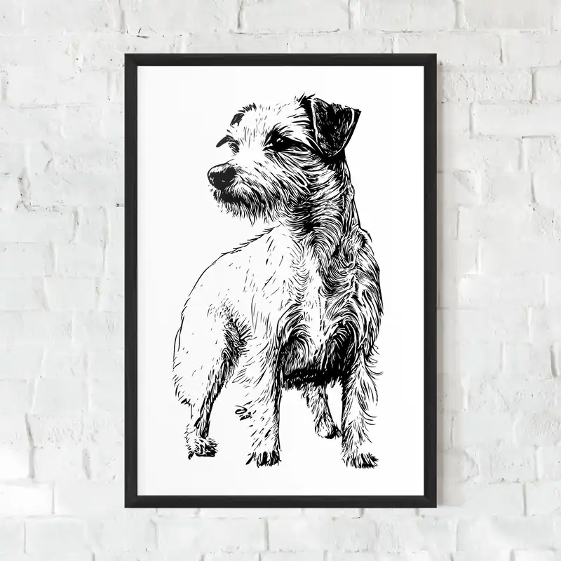 Gerahmte Poster Yorkshire Terrier Expressversand
