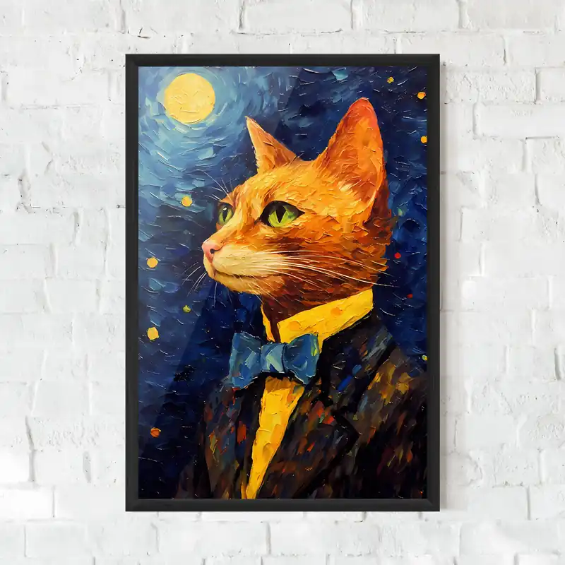 Bestpreis Gerahmte Poster Van Gogh Cat