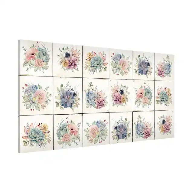 Super-Preis Aquarell Blumen Landhaus