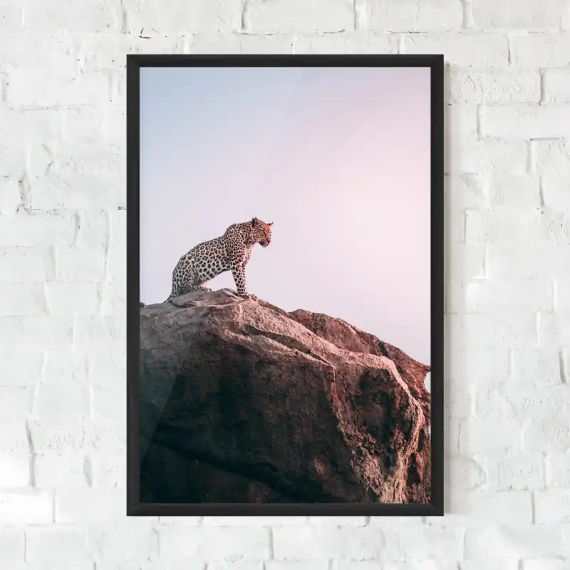 Direkt Vom Hersteller Gerahmte Poster Mountain Leopard