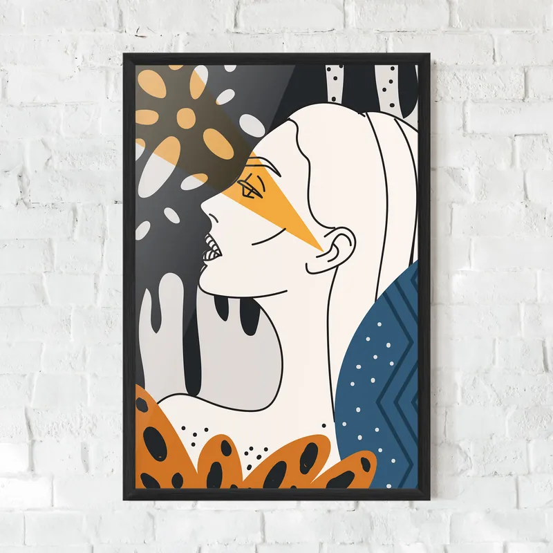 Gerahmte Poster Yellow Vision Preisreduziert
