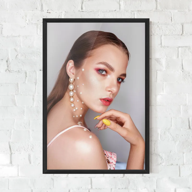 Schnäppchen Gerahmte Poster Makeup Pearls